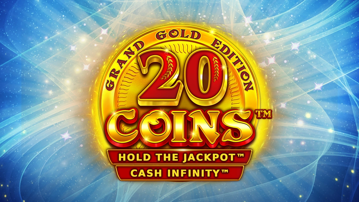 The promotional header for 20 Coins™ Grand Gold Edition, an online slot game on Betty.ca.