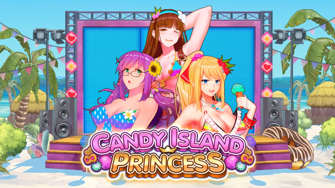 The promotional header for Candy Island Princess, an online slot game on Betty.ca.