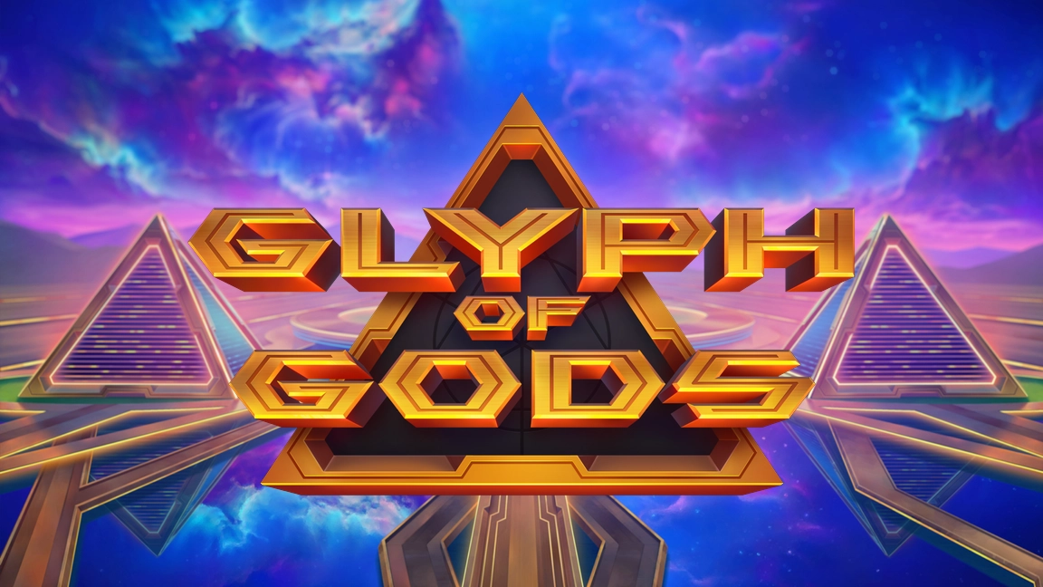 The promotional header for Glyph of Gods, an online slot game on Betty.ca.