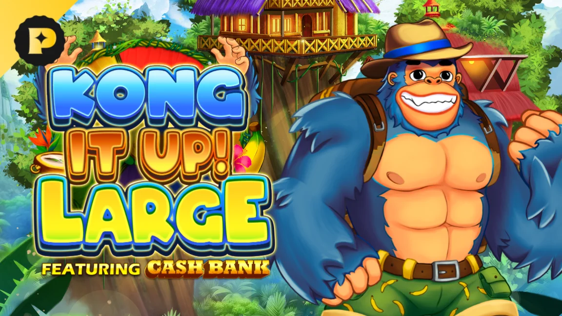 The promotional header for Kong It Up Large!, an online slot game on Betty.ca.