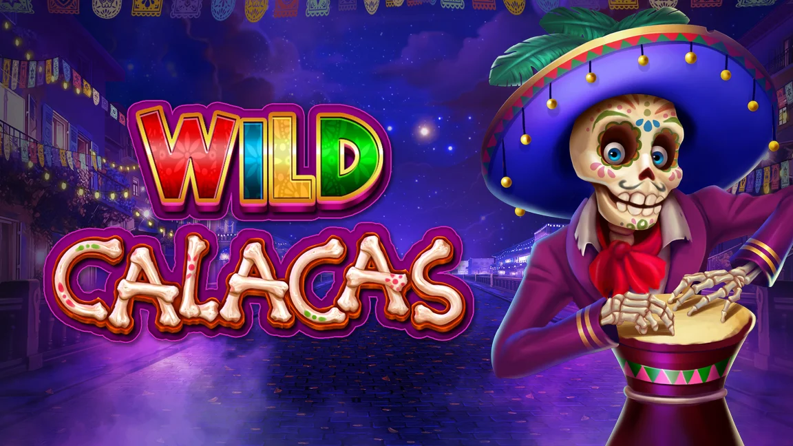 The promotional header for Wild Calacas, an online slot game on Betty.ca.