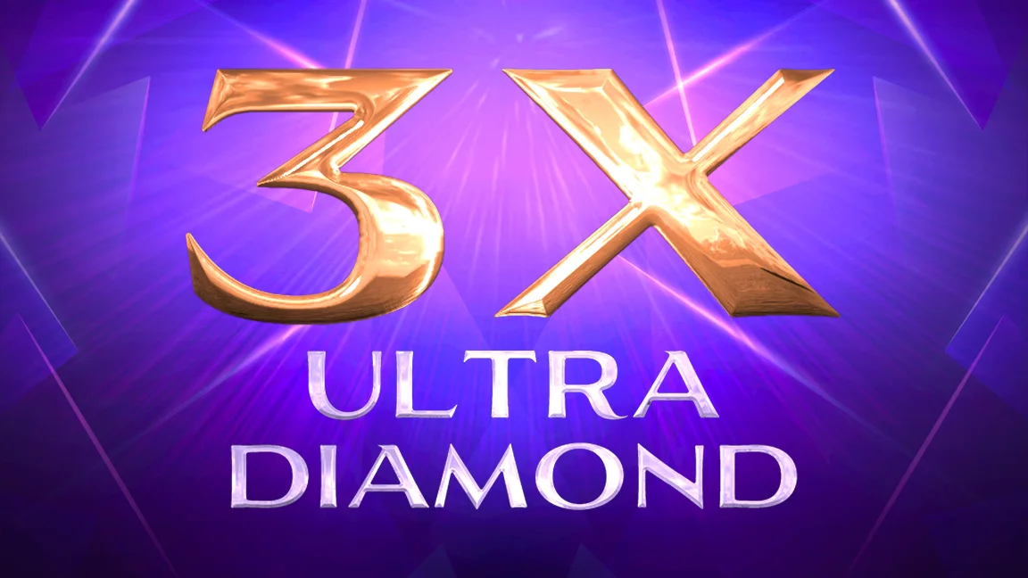 The promotional header for 3X Ultra Diamond, an online slot game on Betty.ca.