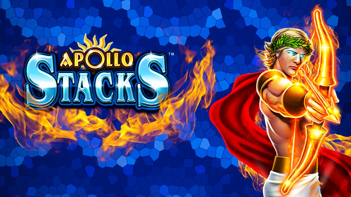 The promotional header for Apollo Stacks, an online slot game on Betty.ca.