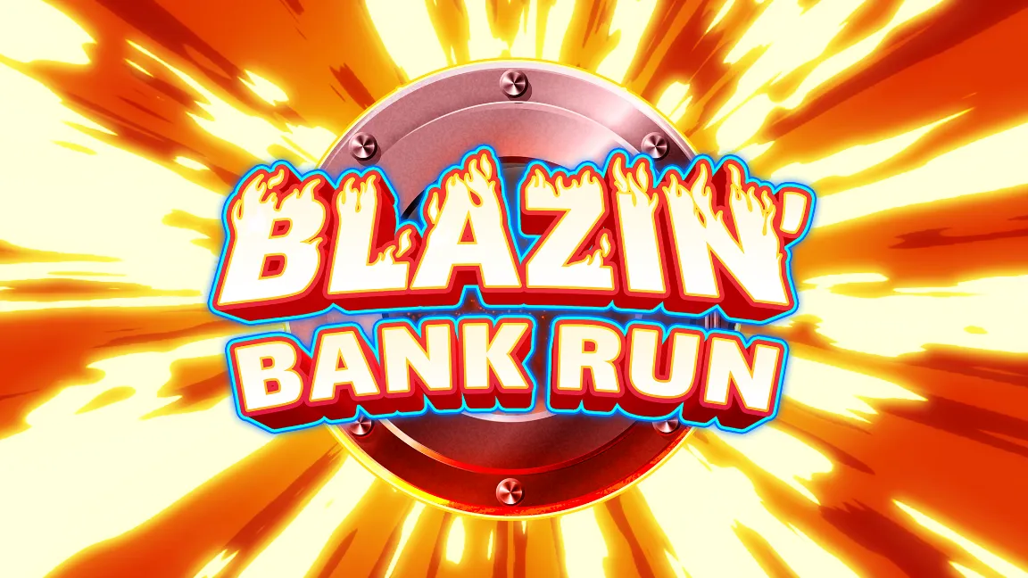 The promotional header for Blazin Bank Run, an online slot game on Betty.ca.