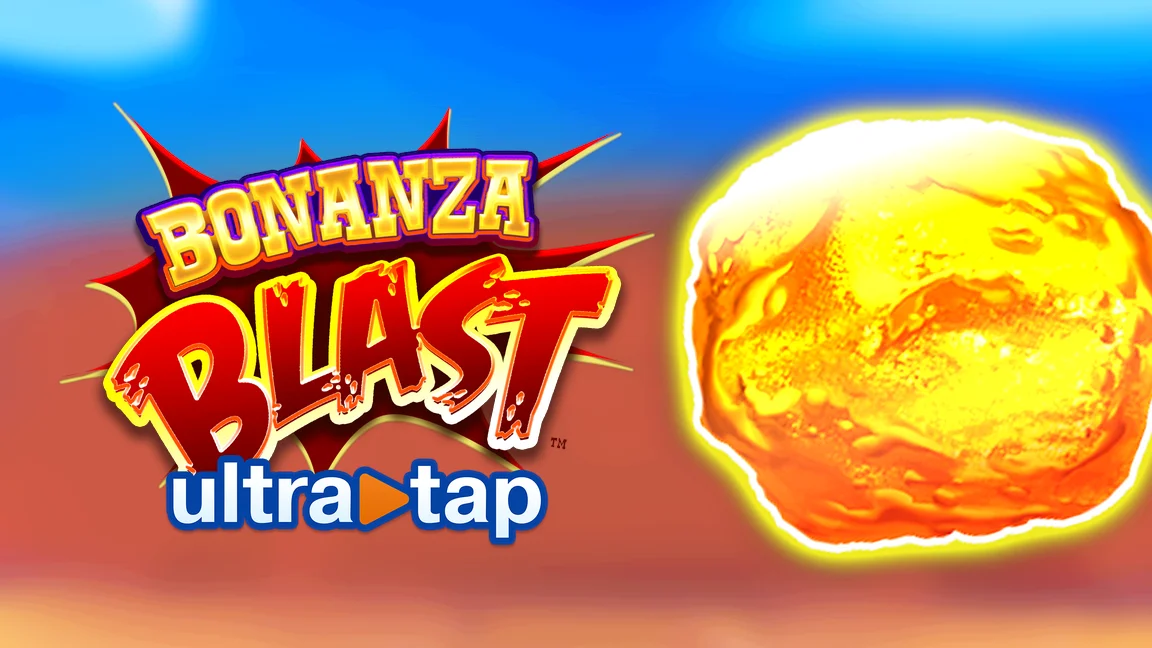 The promotional header for Bonanza Blast UltraTap, an online slot game on Betty.ca.