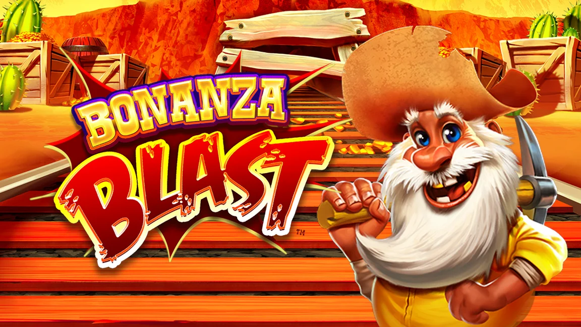 The promotional header for Bonanza Blast, an online slot game on Betty.ca.