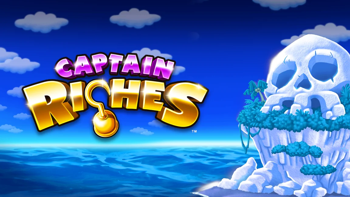 The promotional header for Captain Riches, an online slot game on Betty.ca.