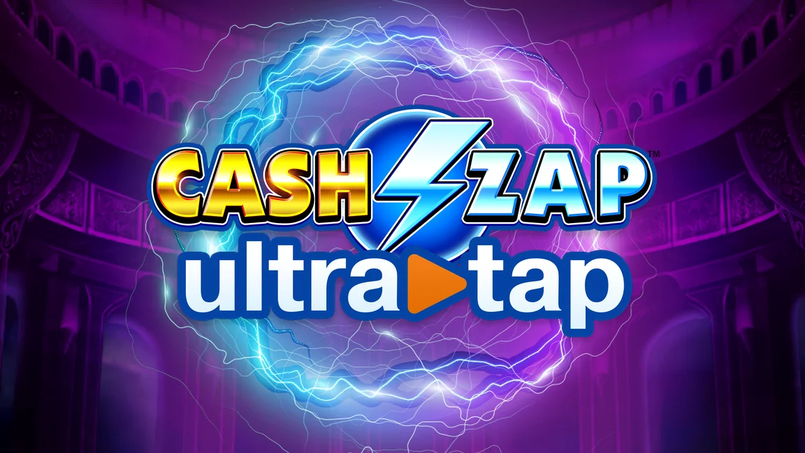 The promotional header for Cash Zap UltraTap, an online slot game on Betty.ca.