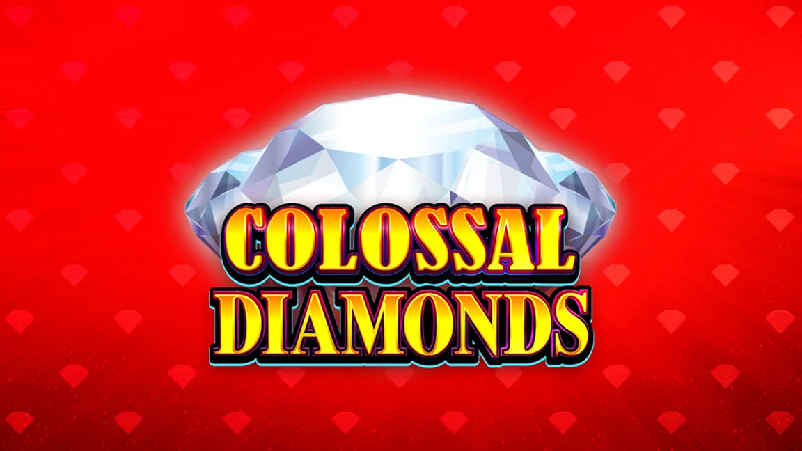 The promotional header for Colossal Diamonds, an online slot game on Betty.ca.