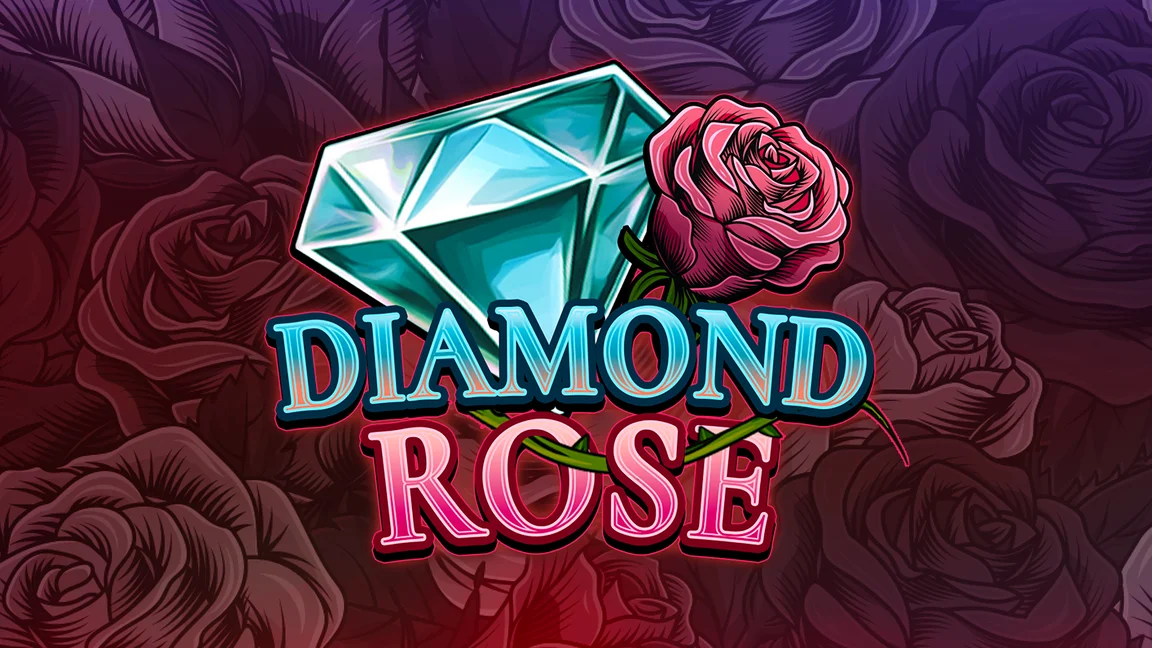 The promotional header for Diamond Rose, an online slot game on Betty.ca.