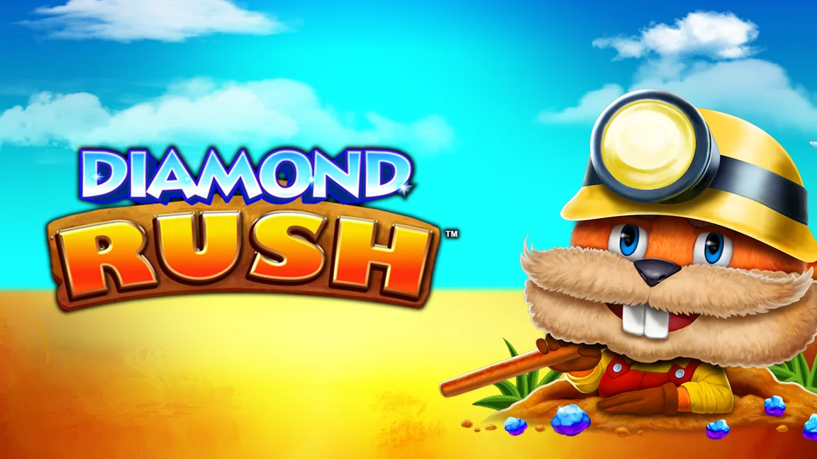 The promotional header for Diamond Rush, an online slot game on Betty.ca.