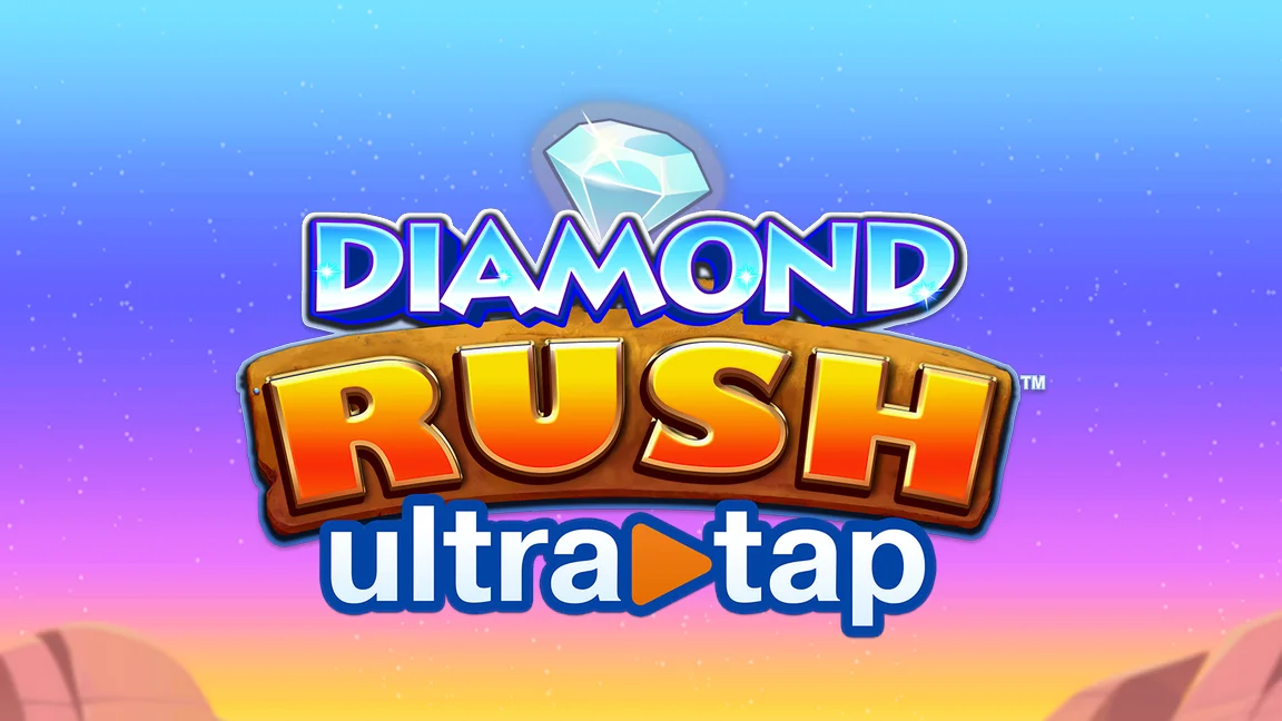 The promotional header for Diamond Rush UltraTap, an online slot game on Betty.ca.