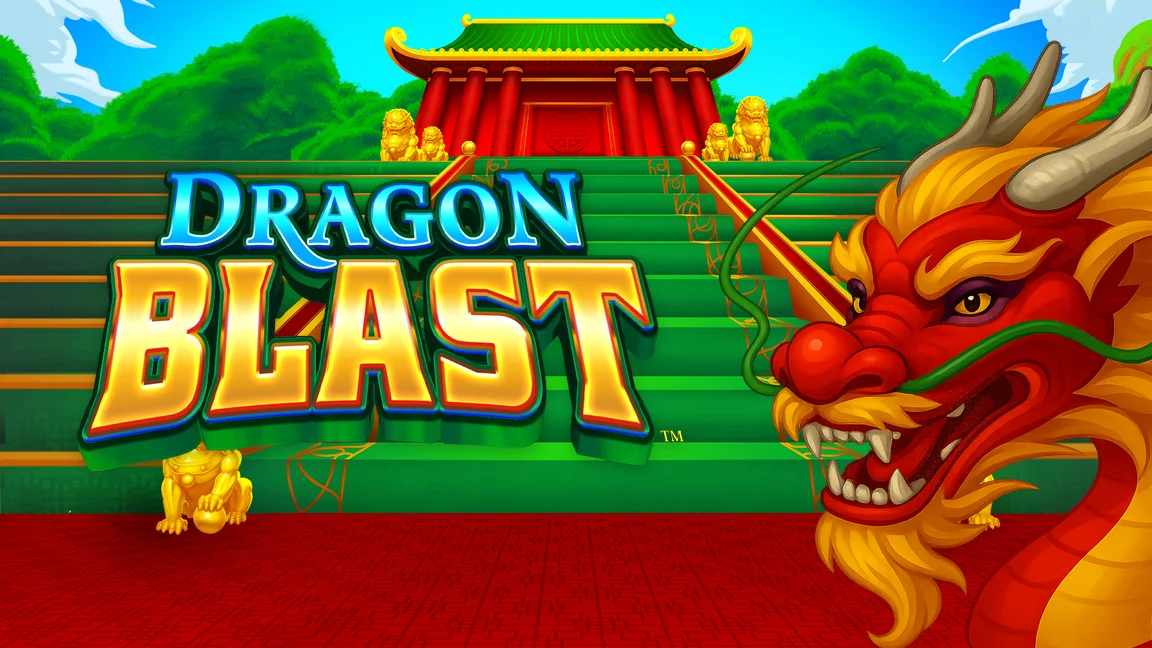 The promotional header for Dragon Blast, an online slot game on Betty.ca.