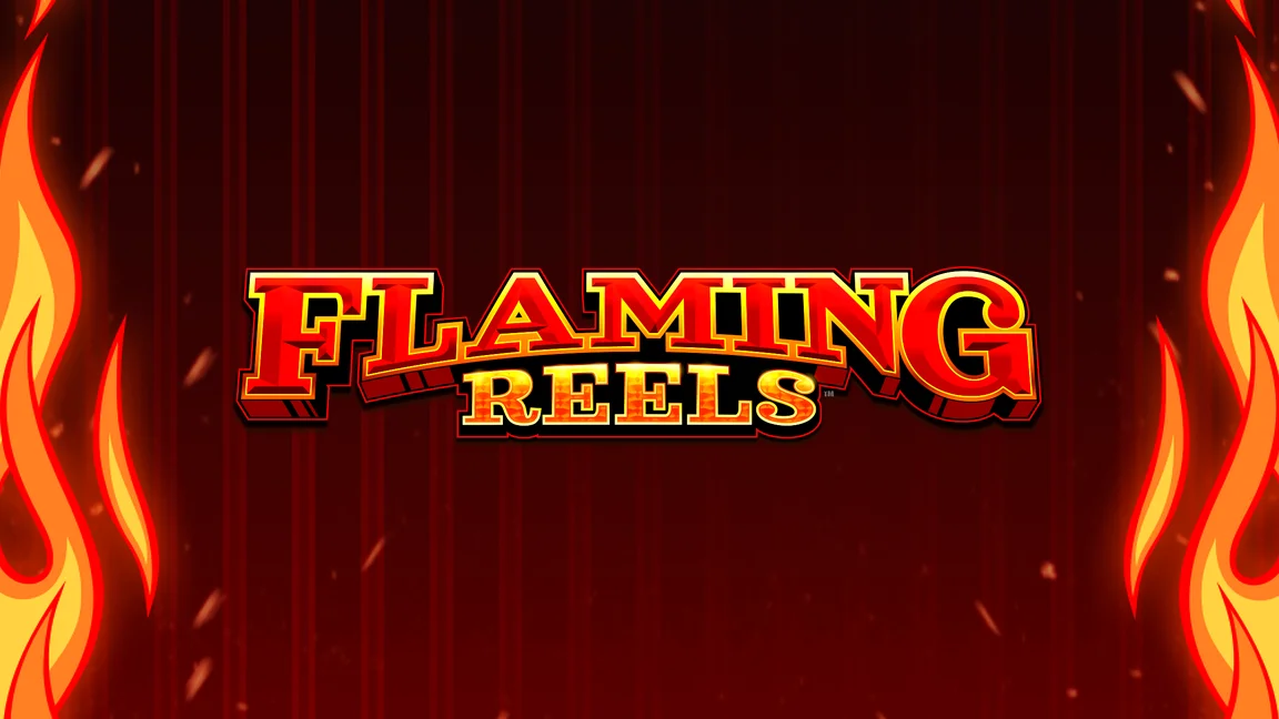 The promotional header for Flaming Reels, an online slot game on Betty.ca.