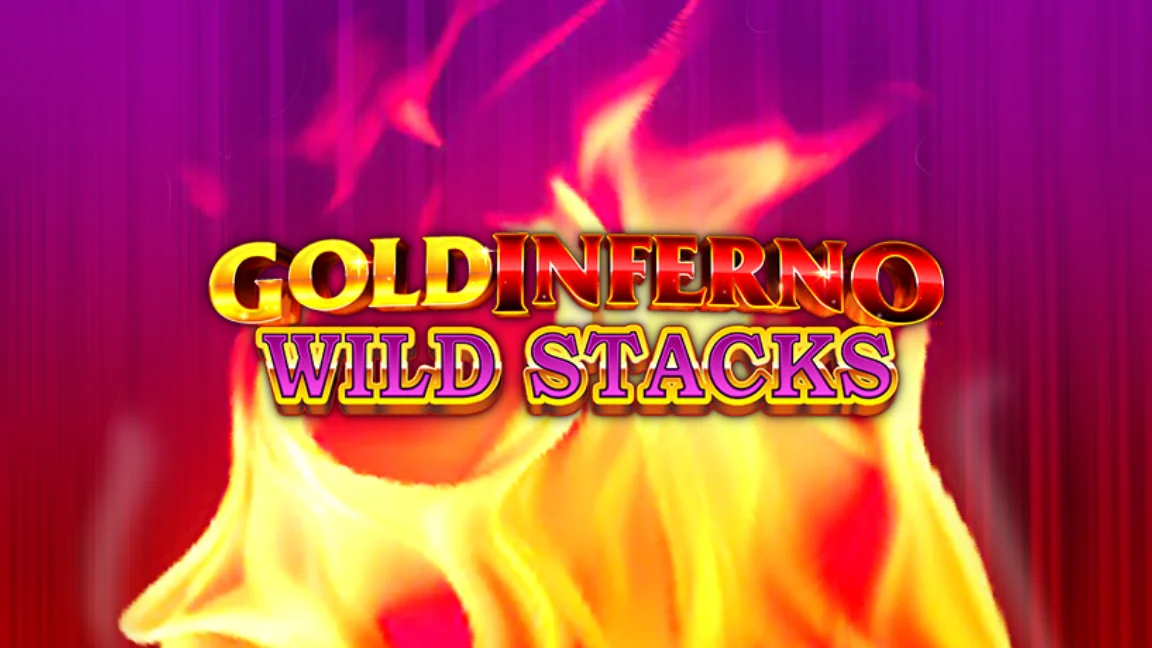 The promotional header for Gold Inferno Wild Stacks, an online slot game on Betty.ca.