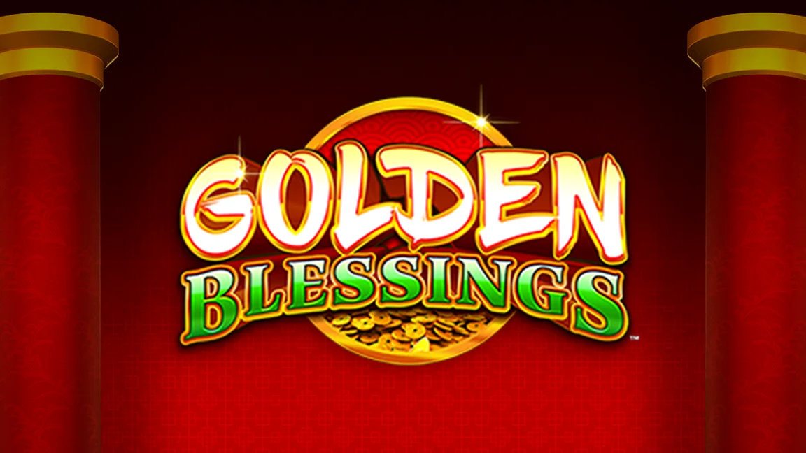 The promotional header for Golden Blessings, an online slot game on Betty.ca.