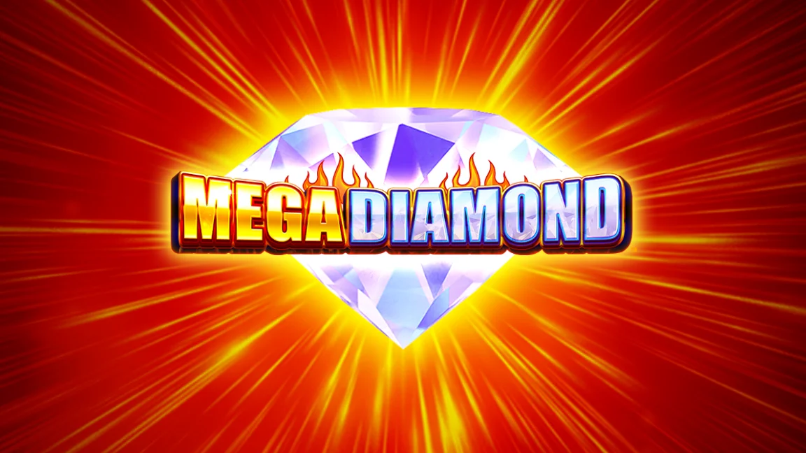 The promotional header for Mega Diamond, an online slot game on Betty.ca.