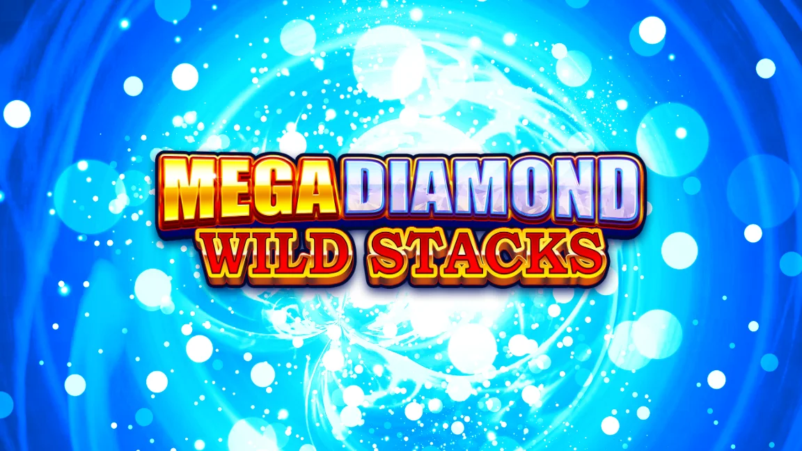 The promotional header for Mega Diamond Wild Stacks, an online slot game on Betty.ca.