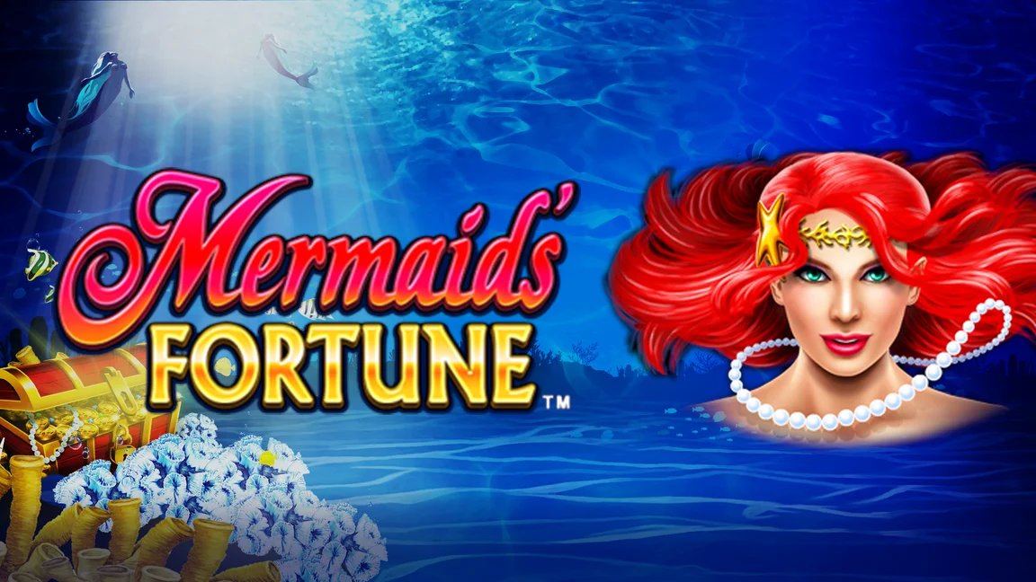 The promotional header for Mermaids Fortune, an online slot game on Betty.ca.