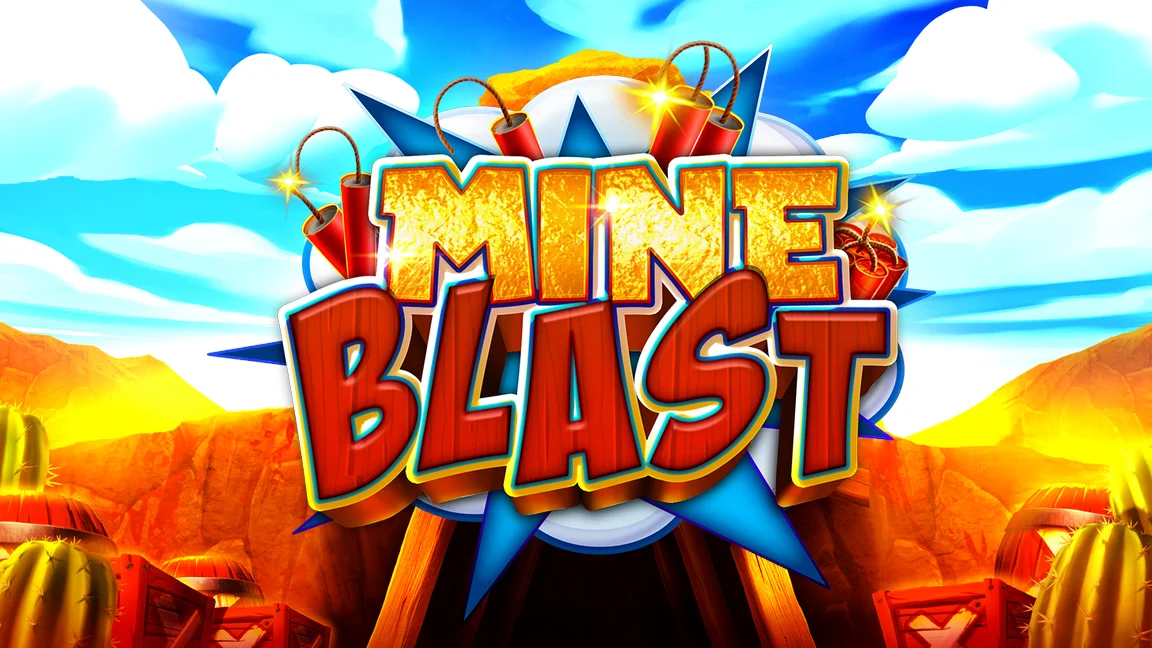 The promotional header for Mine Blast, an online slot game on Betty.ca.