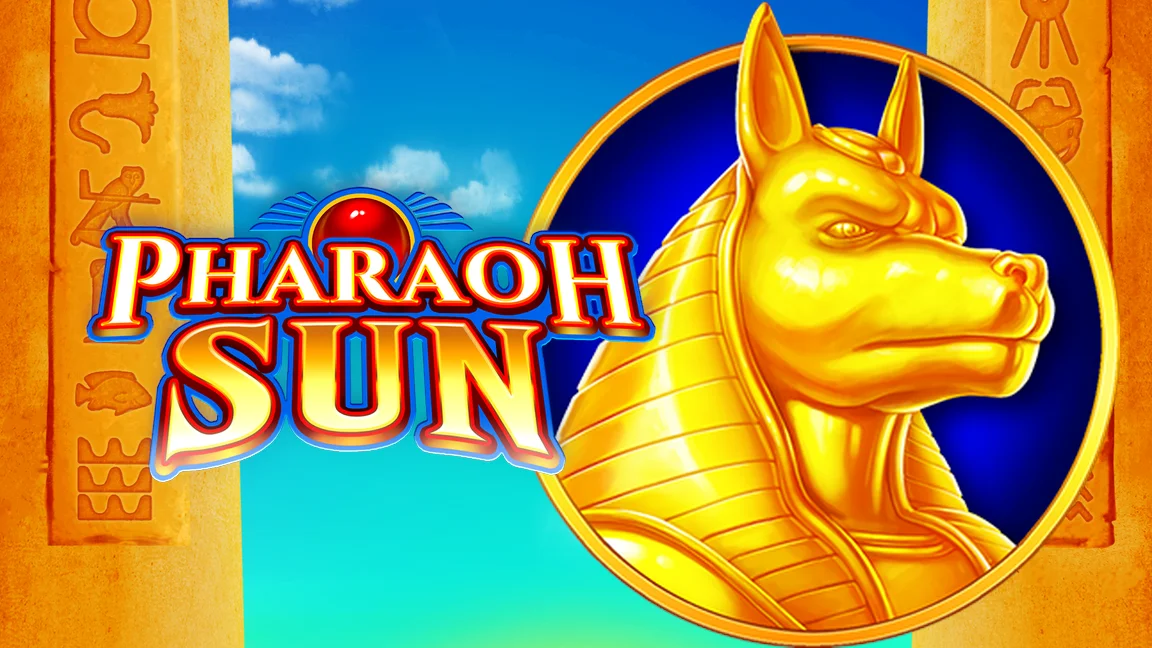 The promotional header for Pharaoh Sun, an online slot game on Betty.ca.