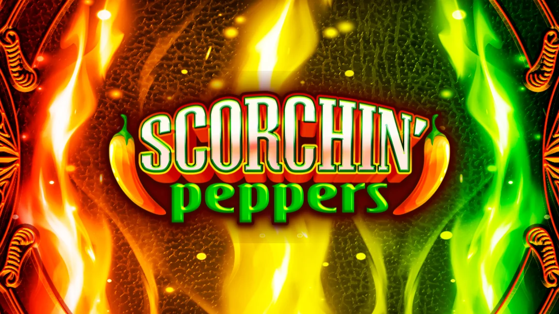 The promotional header for Scorchin' Peppers, an online slot game on Betty.ca.