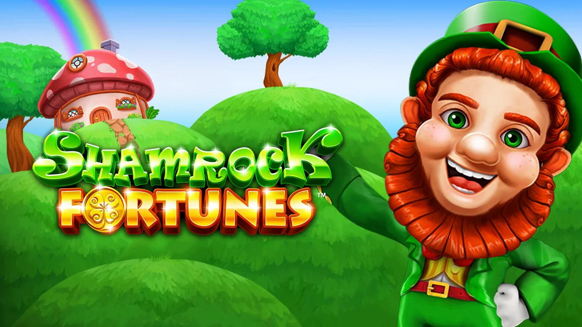 The promotional header for Shamrock Fortunes, an online slot game on Betty.ca.