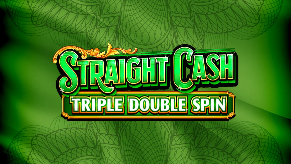 The promotional header for Straight Cash Triple Double Spin, an online slot game on Betty.ca.