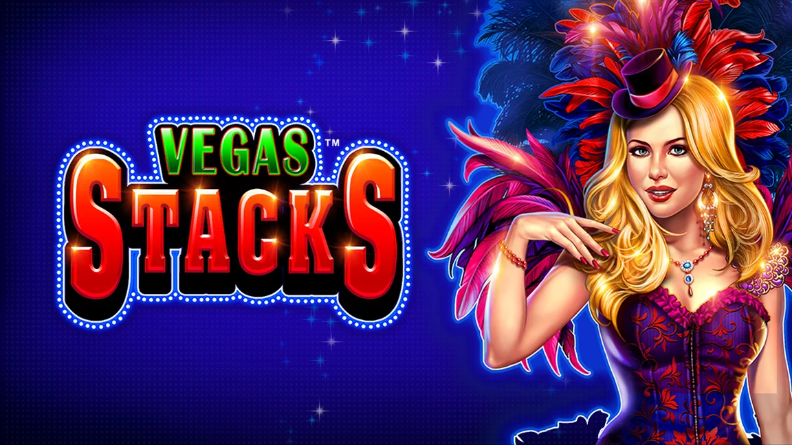 The promotional header for Vegas Stacks, an online slot game on Betty.ca.