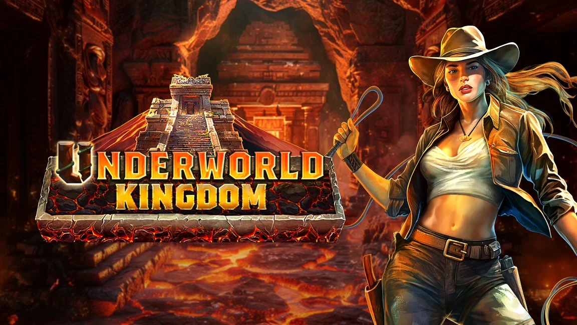 The promotional header for 3 Wonders - Underworld Kingdom, an online slot game on Betty.ca.