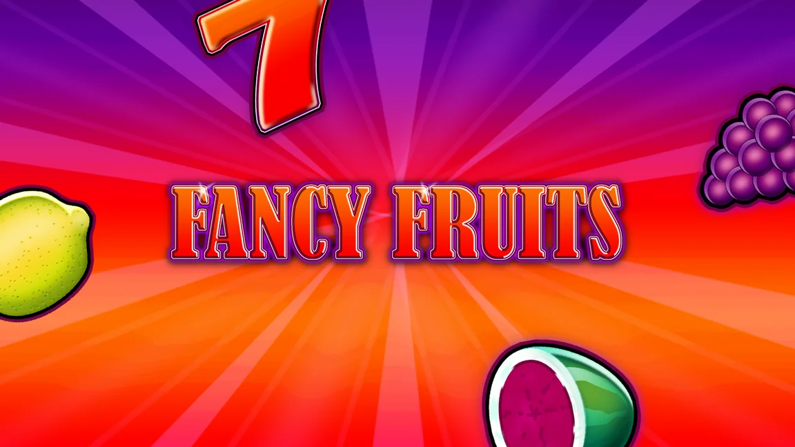 The promotional header for Fancy Fruits, an online slot game on Betty.ca.
