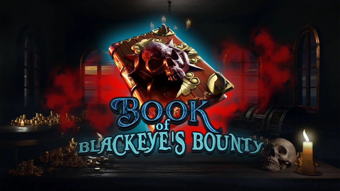 The promotional header for Book of Blackeye's Bounty, an online slot game on Betty.ca.