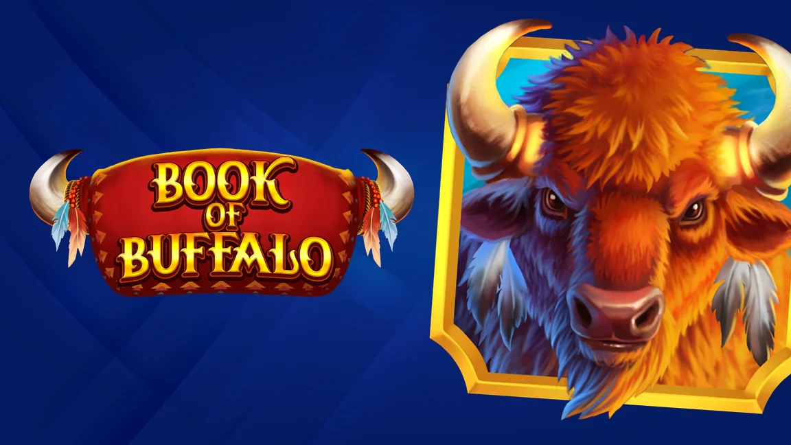 The promotional header for Book of Buffalo, an online slot game on Betty.ca.