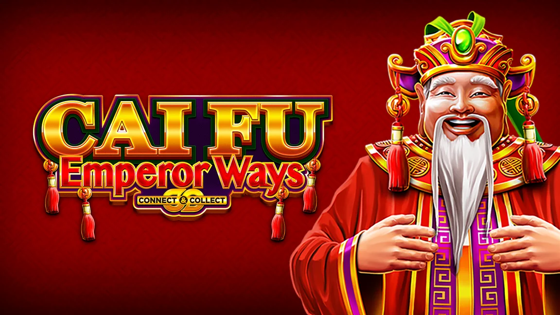 The promotional header for Cai Fu Emperor Ways, an online slot game on Betty.ca.