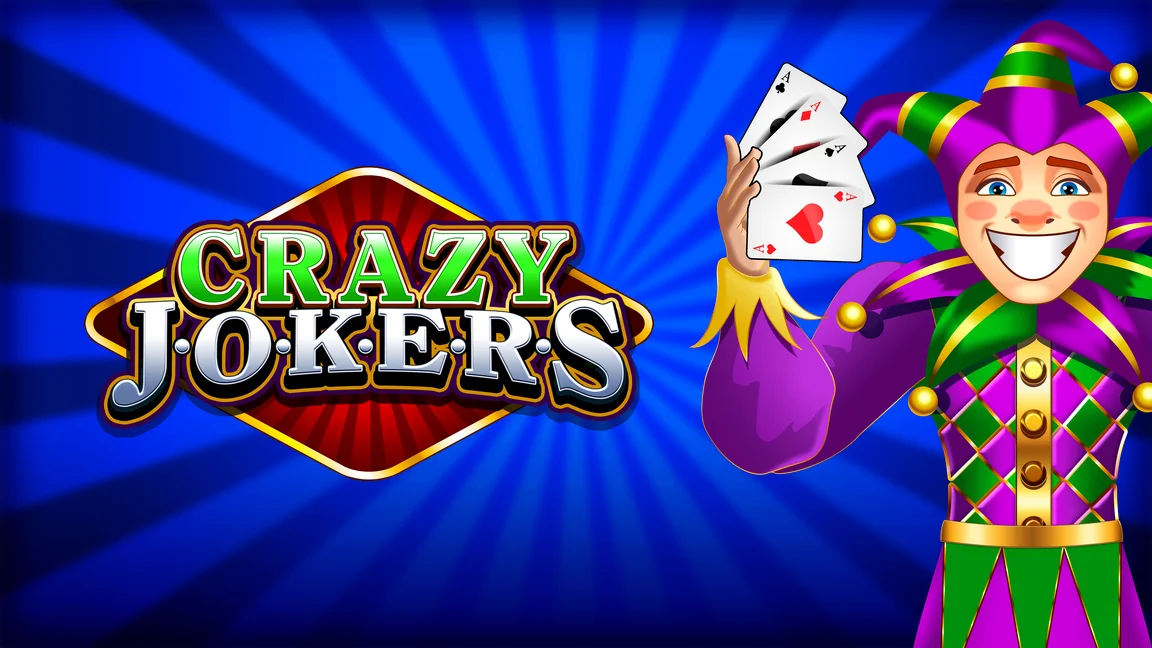 The promotional header for Crazy Jokers, an online slot game on Betty.ca.