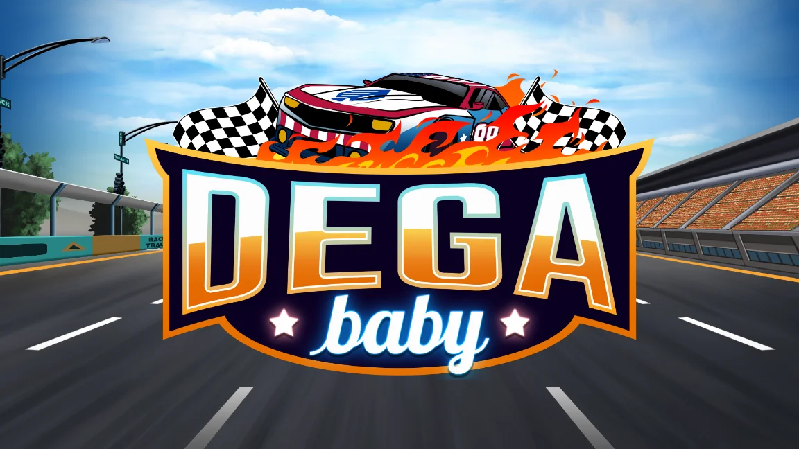 The promotional header for Dega Baby, an online slot game on Betty.ca.