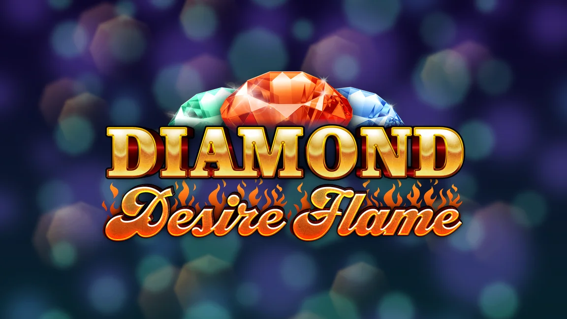 The promotional header for Diamond Desire Flame, an online slot game on Betty.ca.