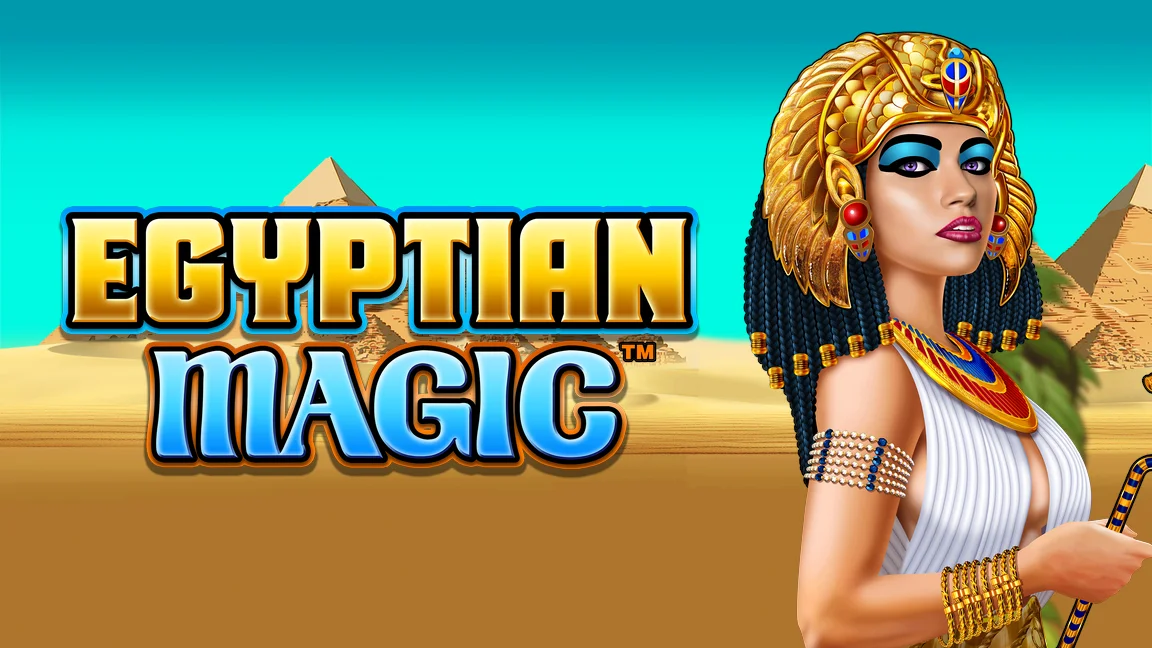 The promotional header for Egyptian Magic, an online slot game on Betty.ca.