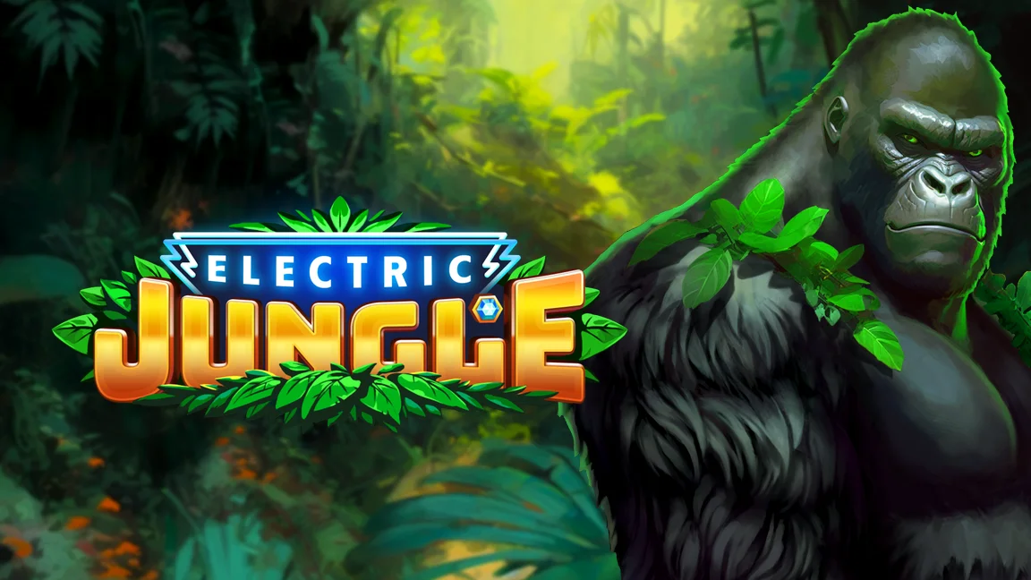 The promotional header for Electric Jungle, an online slot game on Betty.ca.