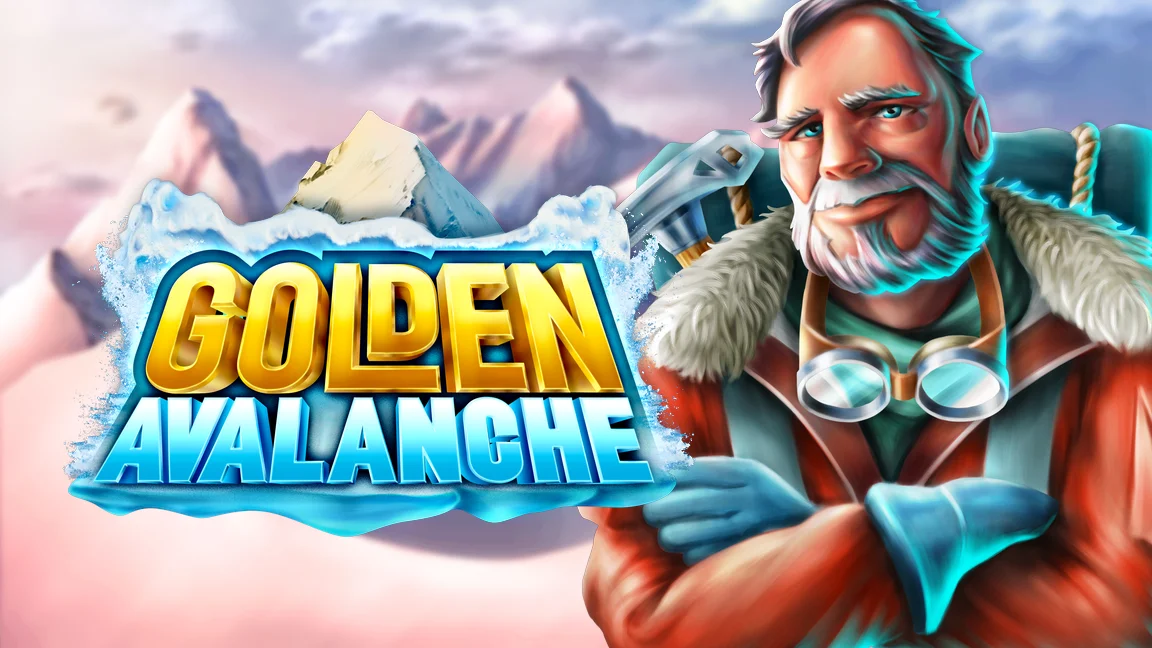 The promotional header for Golden Avalanche, an online slot game on Betty.ca.