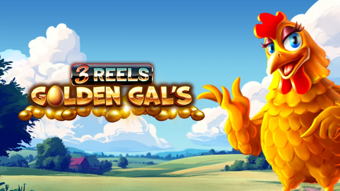 The promotional header for Golden Gal’s 3 Reels, an online slot game on Betty.ca.