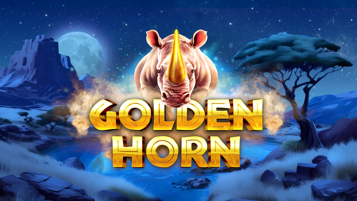The promotional header for Golden Horn, an online slot game on Betty.ca.