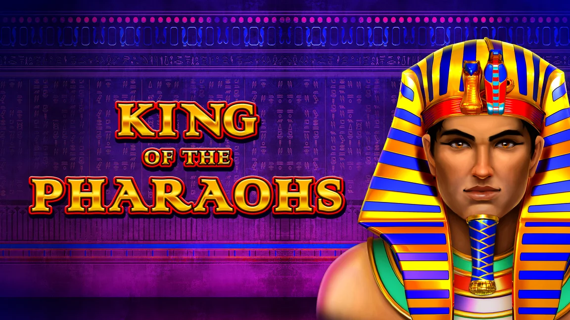 The promotional header for King Of The Pharaohs, an online slot game on Betty.ca.