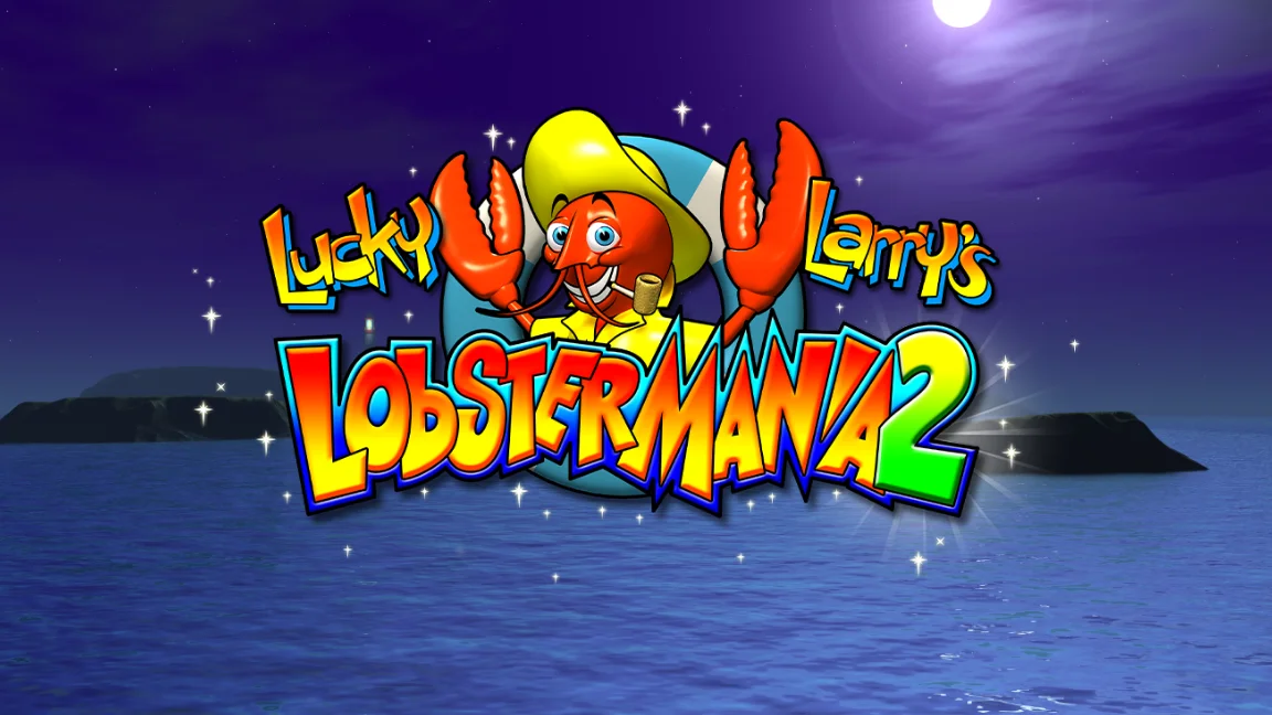 The promotional header for Lucky Larry's Lobstermania 2 1024 Ways, an online slot game on Betty.ca.