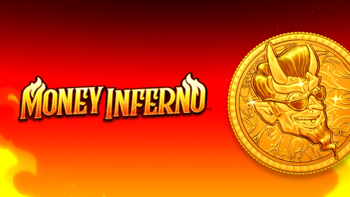 The promotional header for Money Inferno, an online slot game on Betty.ca.