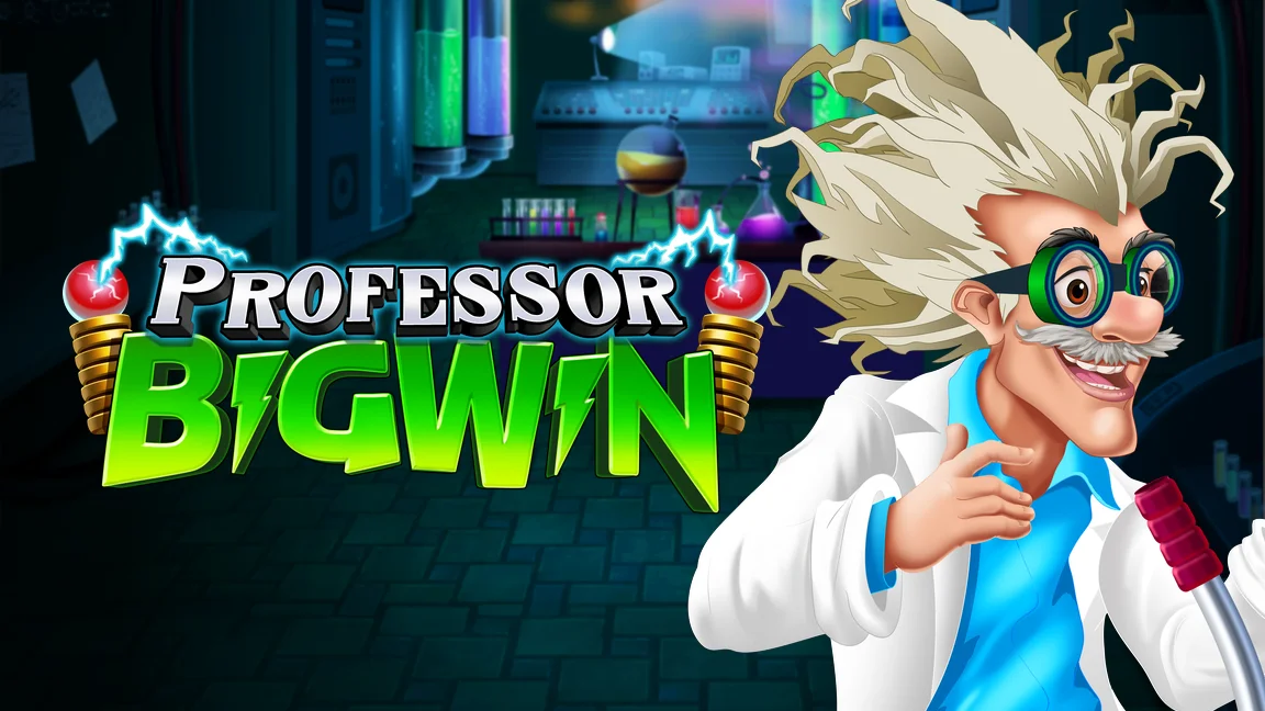 The promotional header for Professor Big Win, an online slot game on Betty.ca.