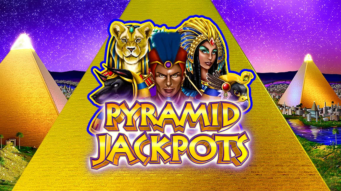 The promotional header for Pyramid Jackpots, an online slot game on Betty.ca.
