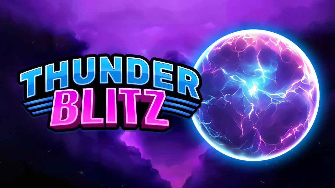 The promotional header for Thunder Blitz, an online slot game on Betty.ca.