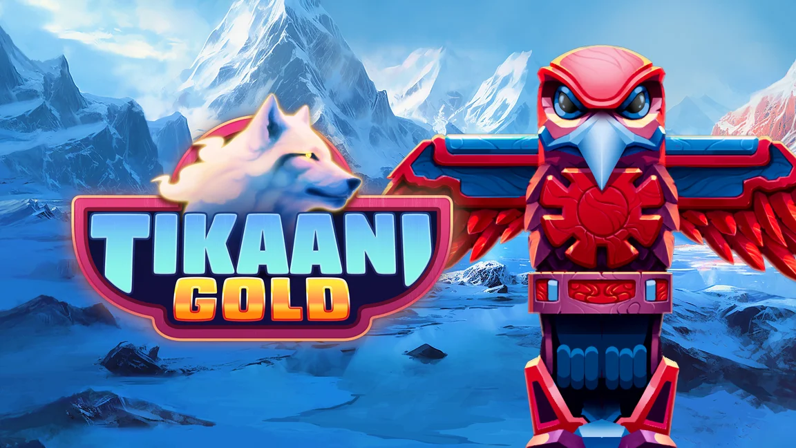 The promotional header for Tikaani Gold, an online slot game on Betty.ca.