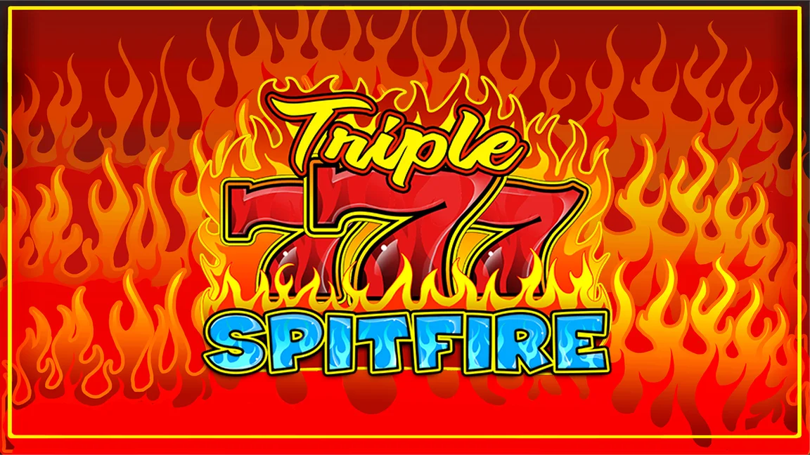 The promotional header for Triple Spitfire 7s, an online slot game on Betty.ca.